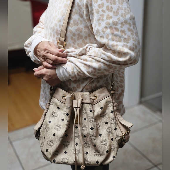 MCM Drawstring Crossbody Bag - Picture 4 of 12